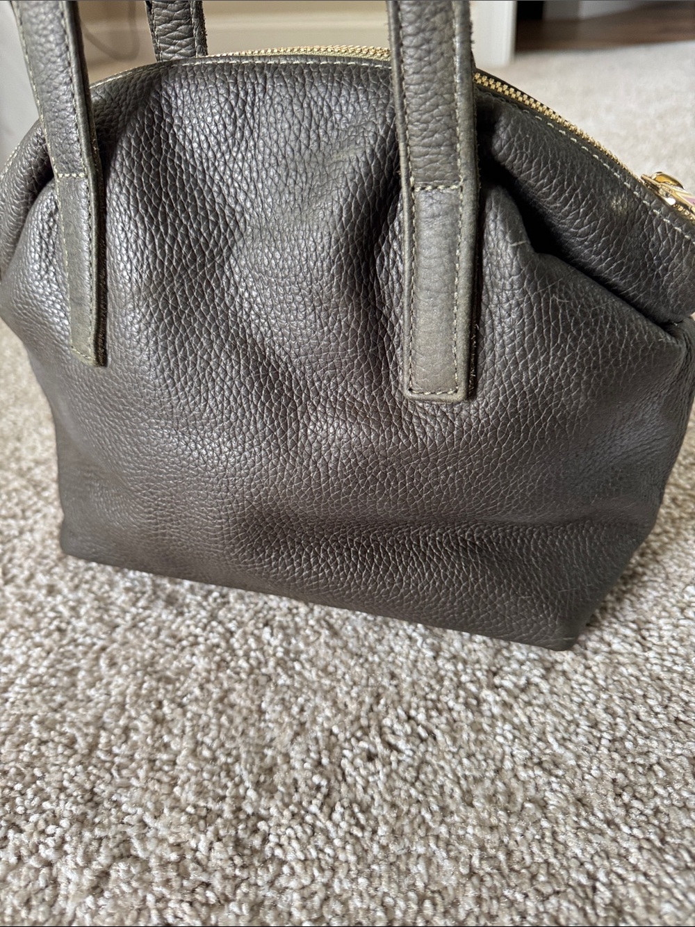 Parker Clay olive green leather bag - Picture 3 of 7